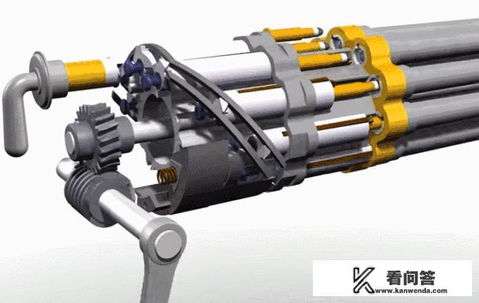 加特林式机关枪由几只枪管组成? 加特林式机关枪由几只枪管组成?